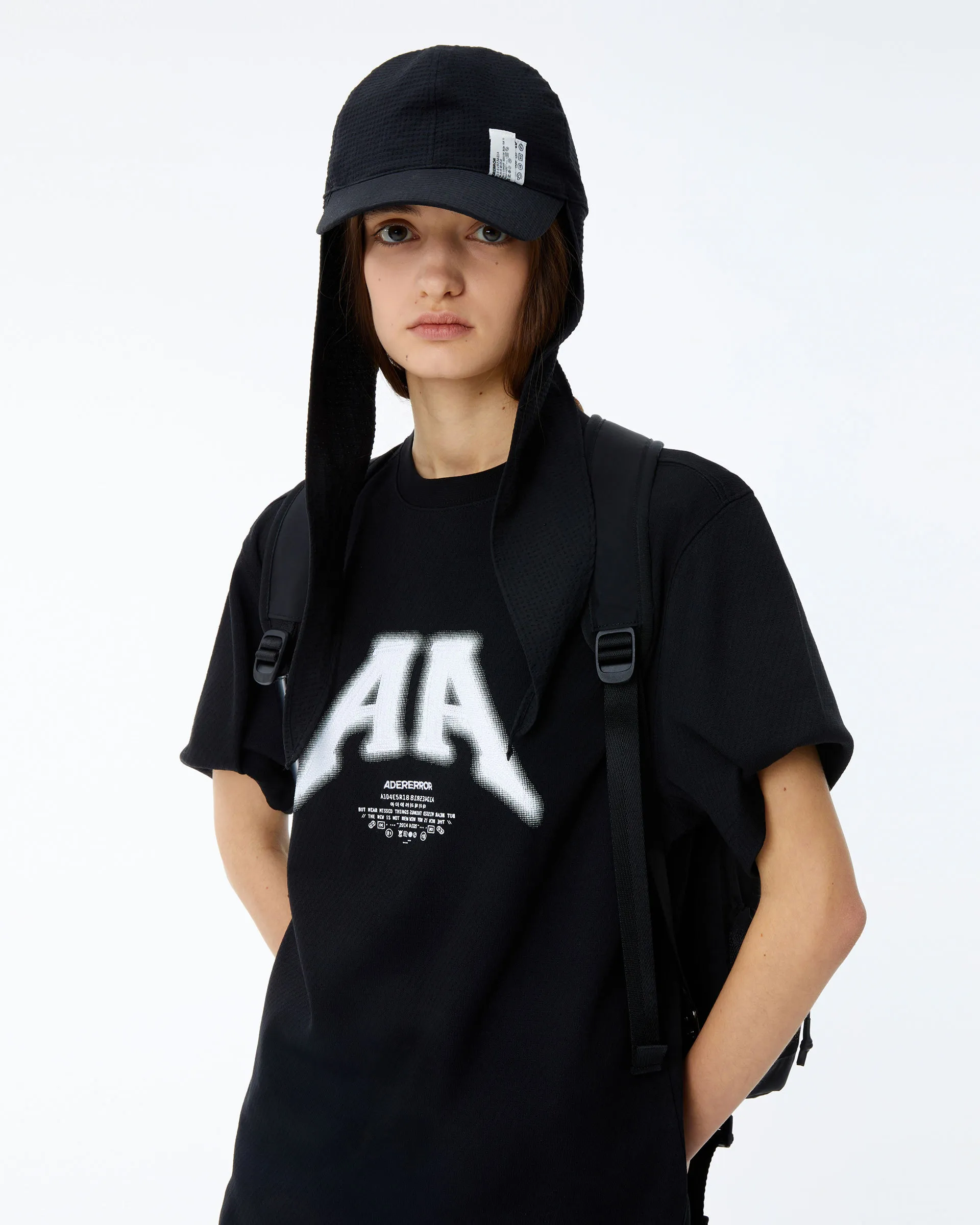 ADERERROR  |Crew Neck Unisex Street Style Plain Cotton Short Sleeves