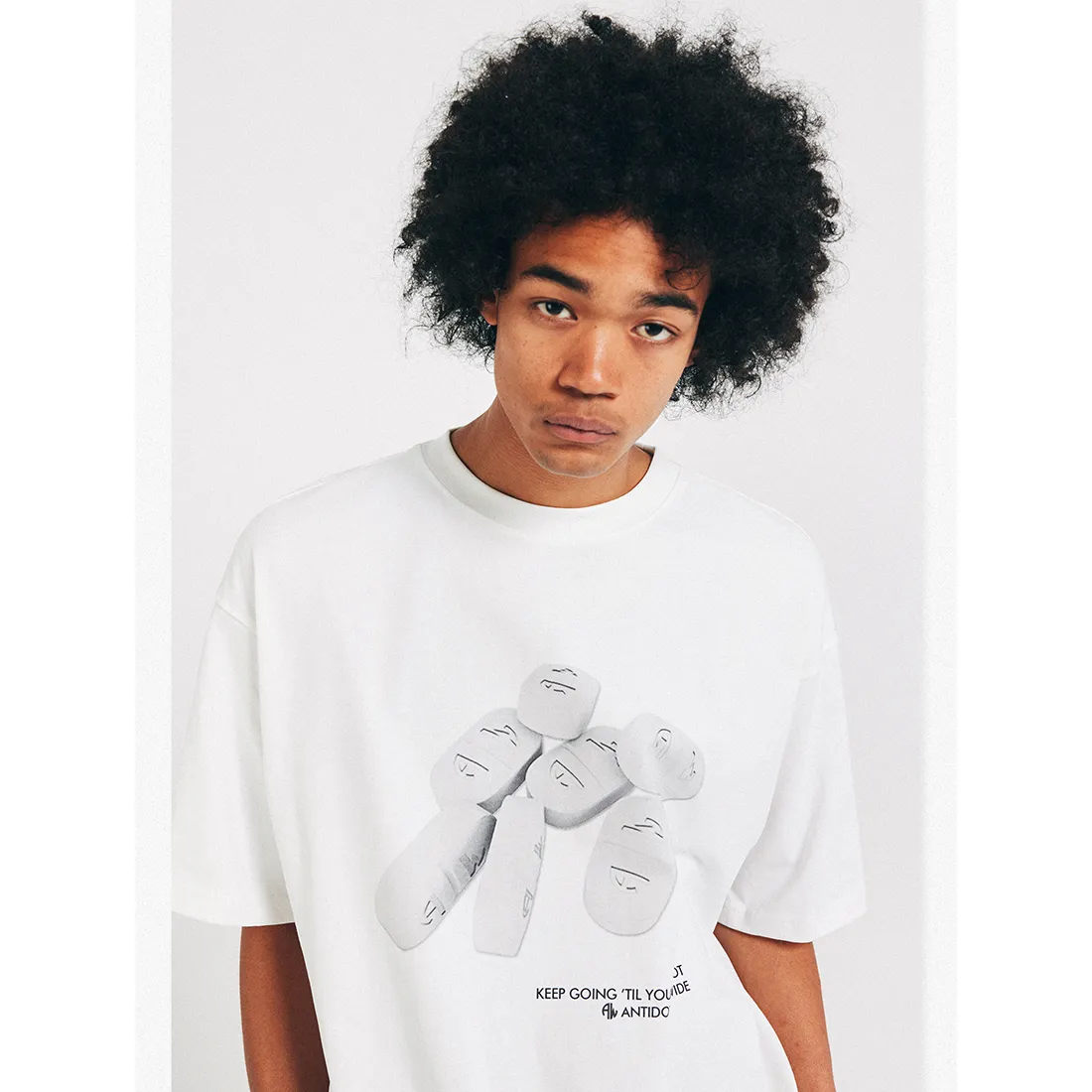 ANTIDOTE  |Crew Neck Unisex Street Style Cotton Short Sleeves Oversized