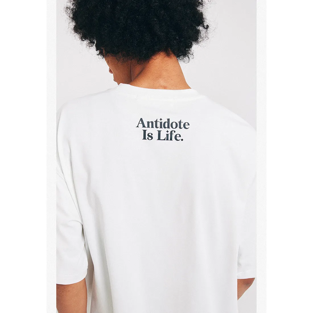 ANTIDOTE  |Crew Neck Unisex Street Style Cotton Short Sleeves Oversized