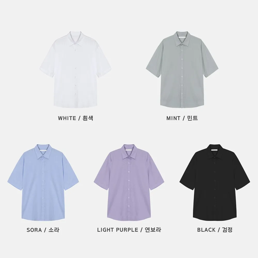 ASCLO  |Casual Style Unisex Street Style Plain Cotton Short Sleeves