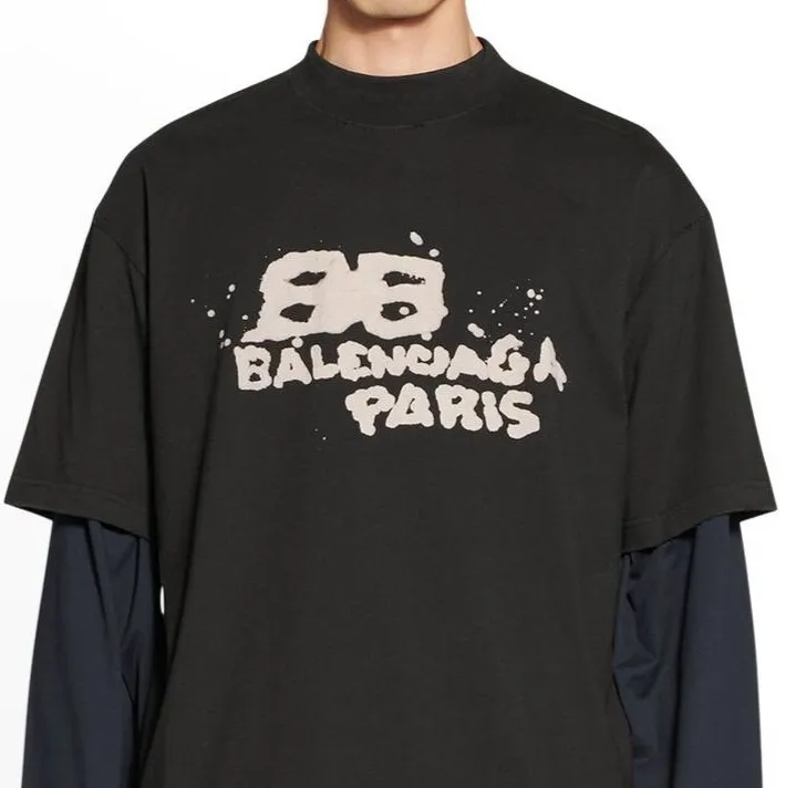 BALENCIAGA  |Crew Neck Unisex Short Sleeves Oversized Logo Luxury