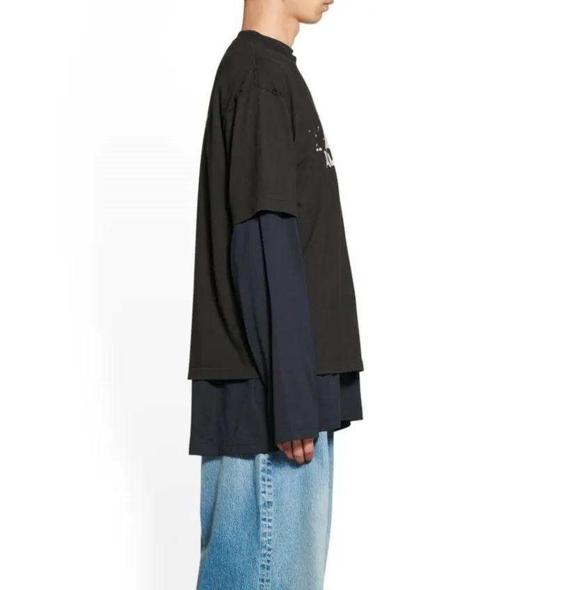 BALENCIAGA  |Crew Neck Unisex Short Sleeves Oversized Logo Luxury