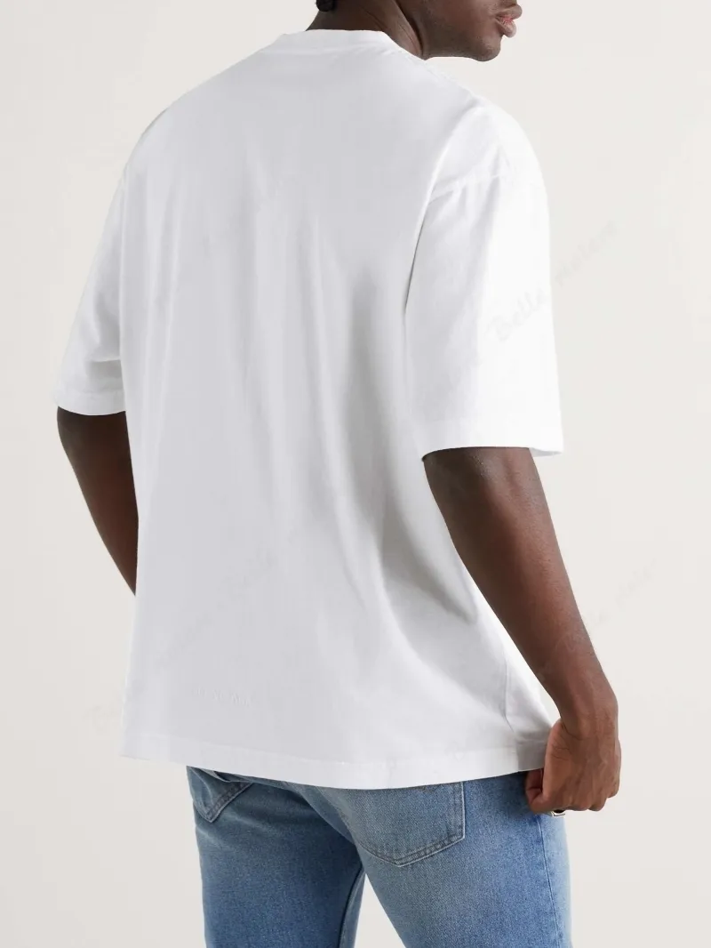 BALENCIAGA  |Crew Neck Unisex Street Style Cotton Short Sleeves Oversized