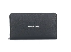 Balenciaga Logo Continental Wallet