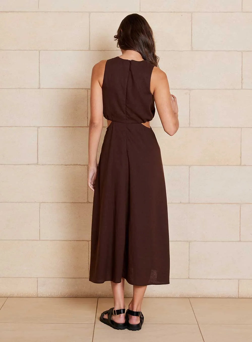 Bella Dress-CHOCOLATE