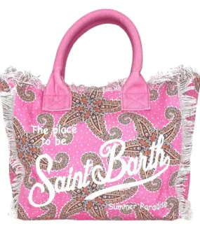 BORSA ROSA IN CANVAS FANTASIA STELLA MARINA