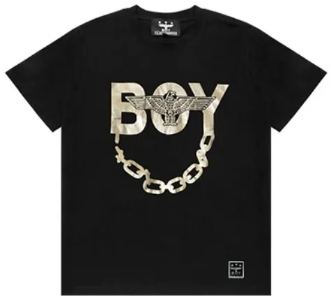 BOY LONDON  |Unisex Street Style U-Neck Plain Cotton Short Sleeves