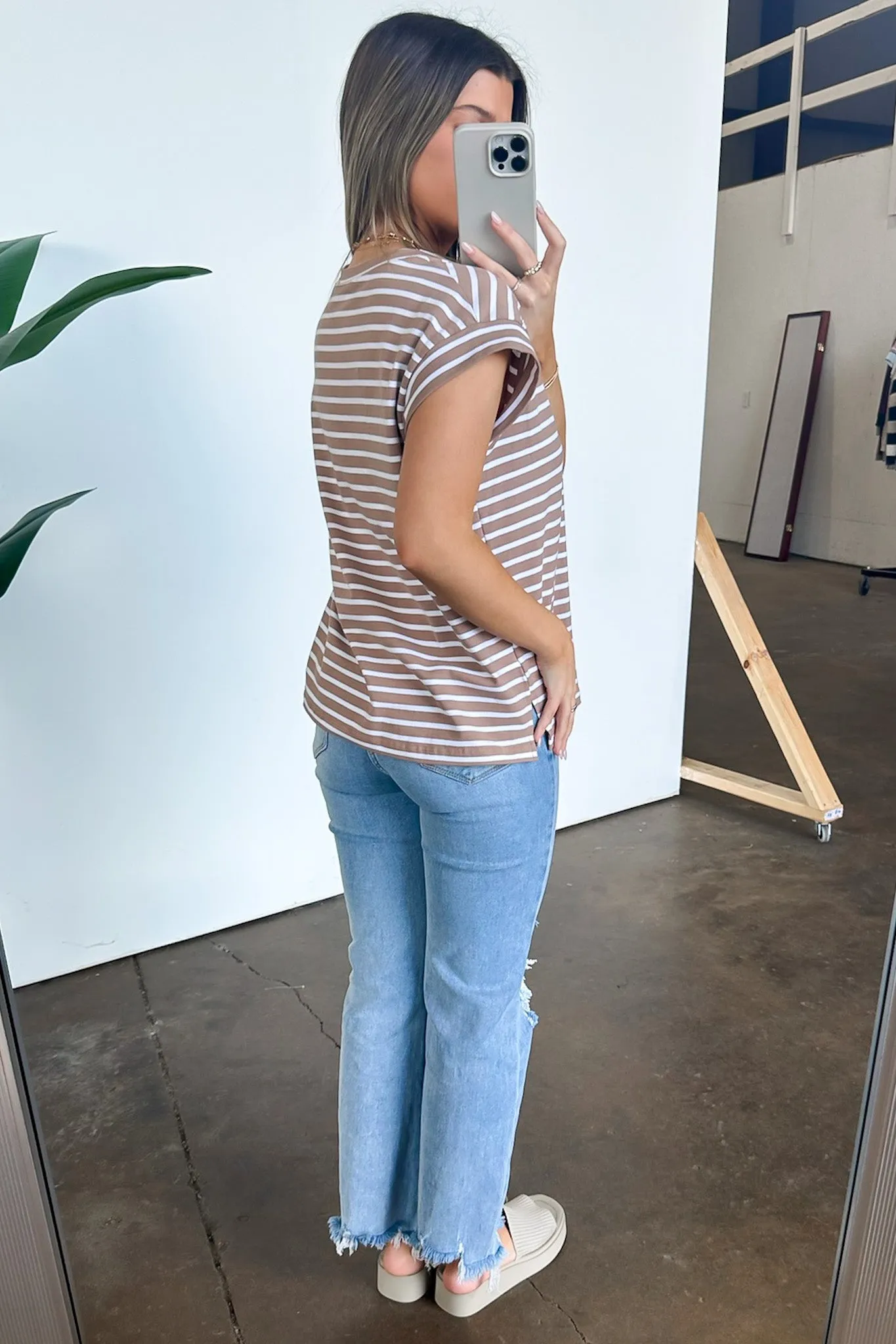 Brecklyn Relaxed Fit Striped Top