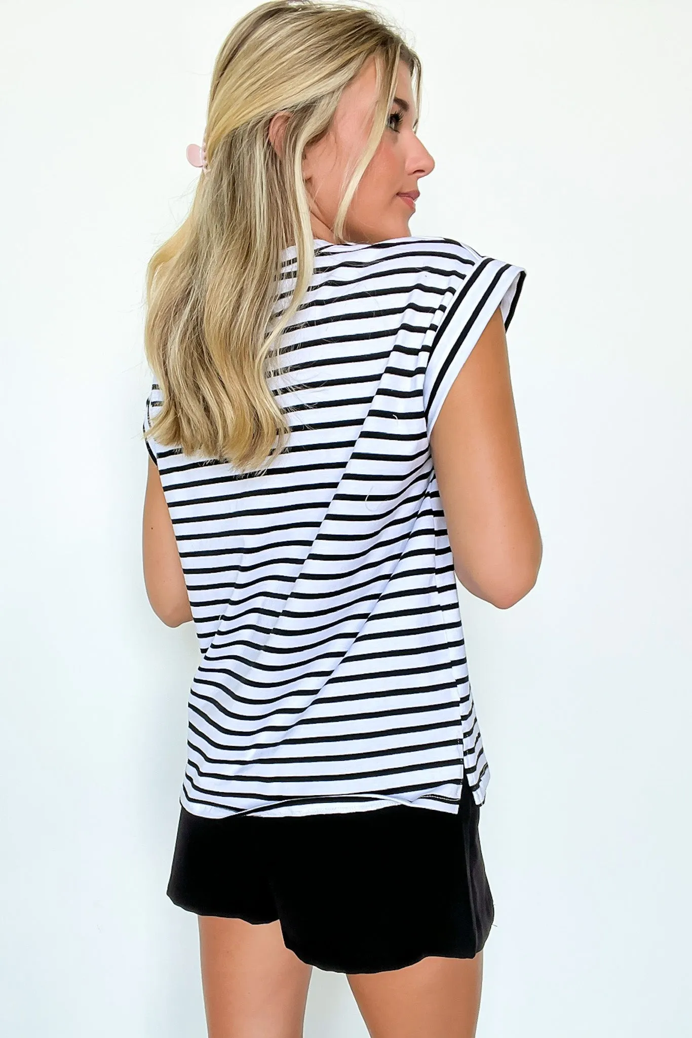 Brecklyn Relaxed Fit Striped Top