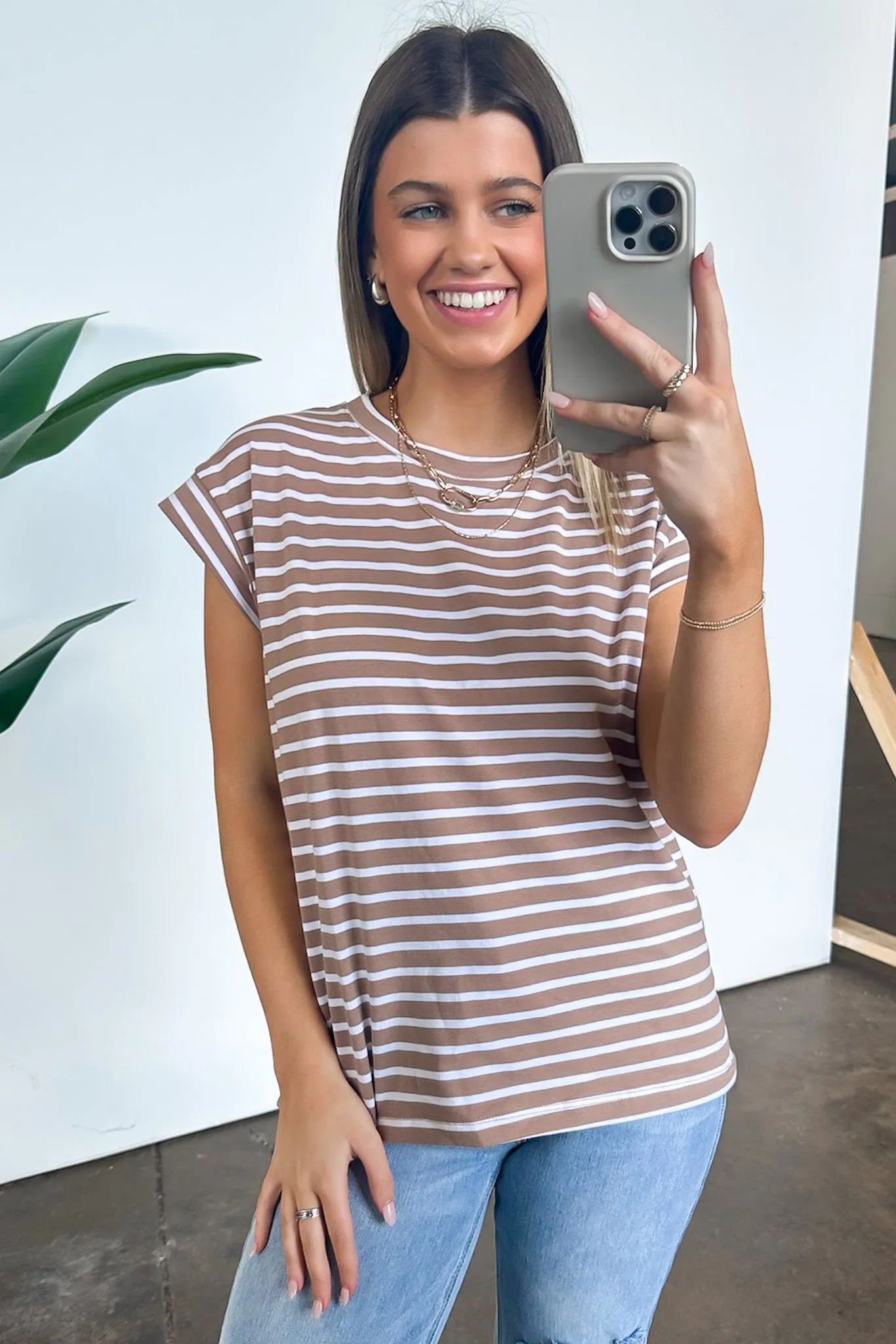 Brecklyn Relaxed Fit Striped Top