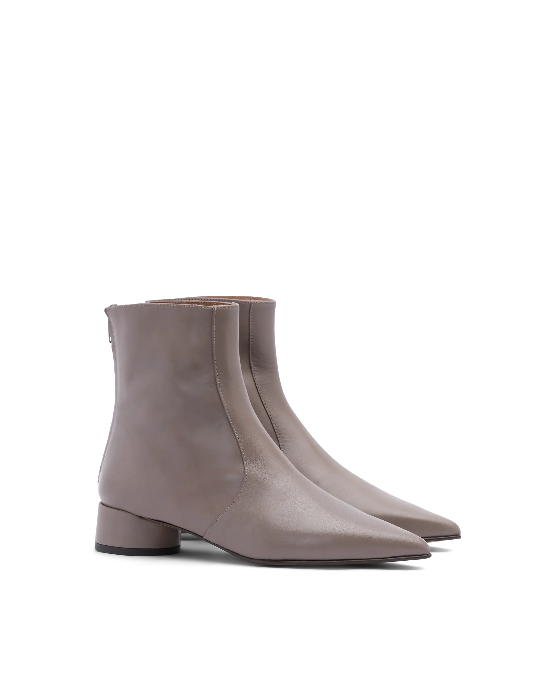 Carla Taupe Calf Ankle Boots