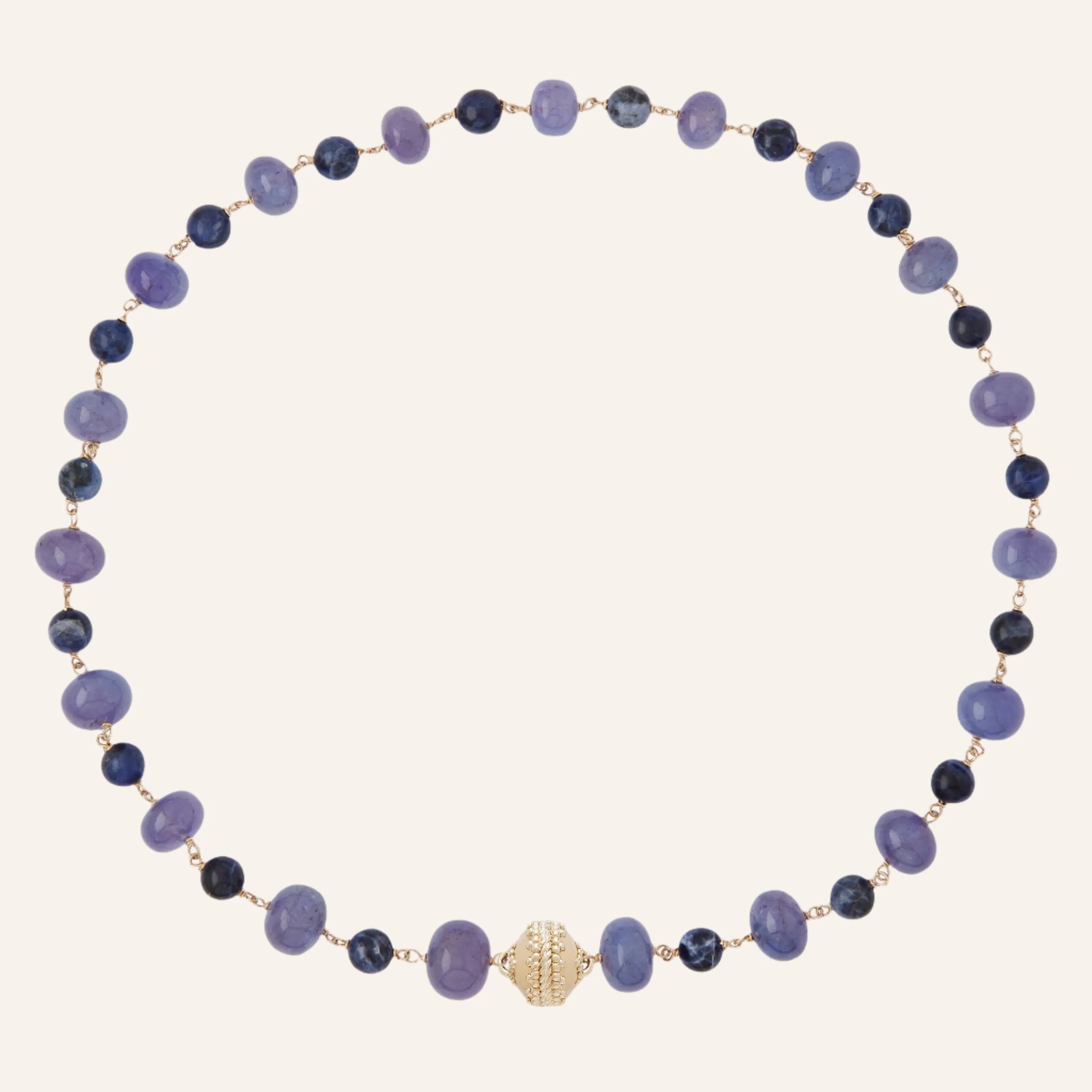 Caspian Tanzanite & Sodalite Necklace