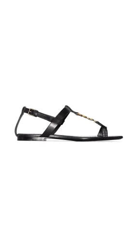 Cassandra Leather Sandals - Black