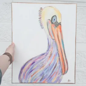 Colorful Pelican Canvas