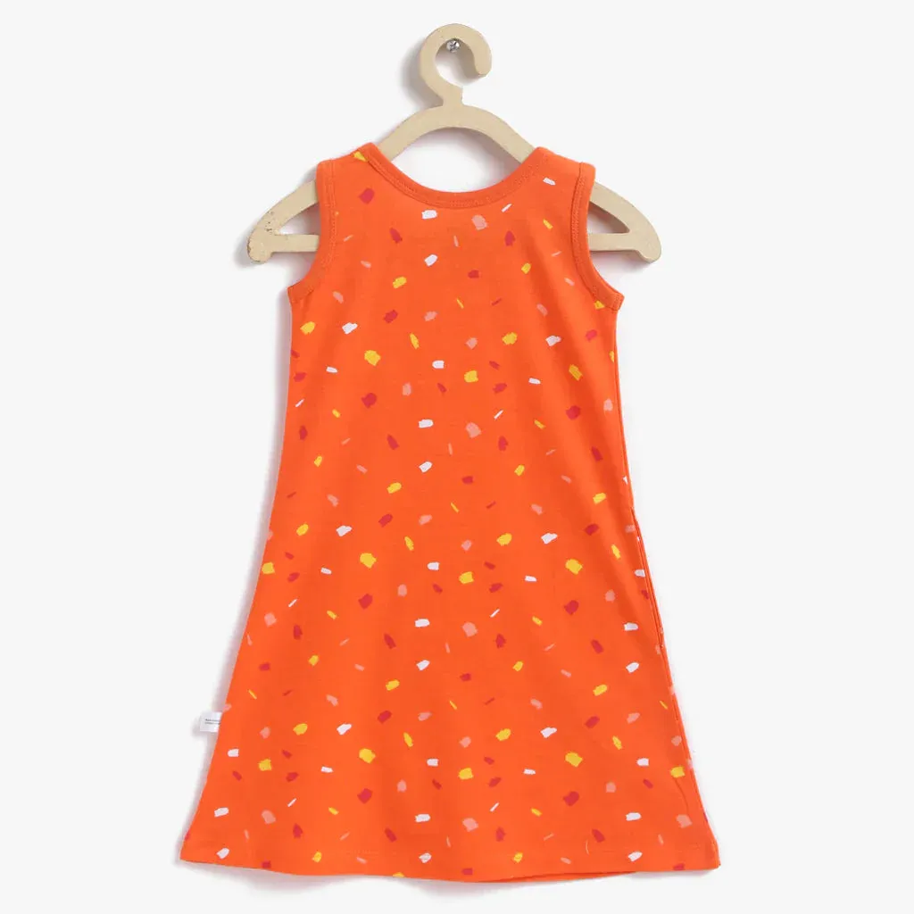 Colour Patch A-Line Dress (1-2 Years)