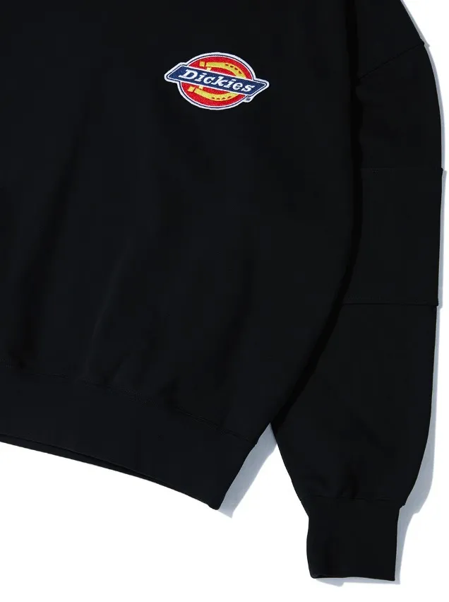 Dickies  |Unisex U-Neck Long Sleeves Oversized Logo Sweatshirts