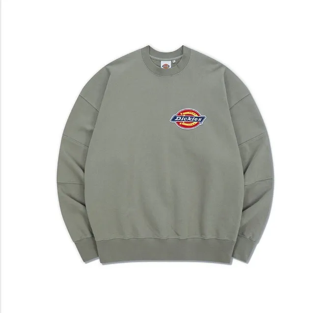 Dickies  |Unisex U-Neck Long Sleeves Oversized Logo Sweatshirts