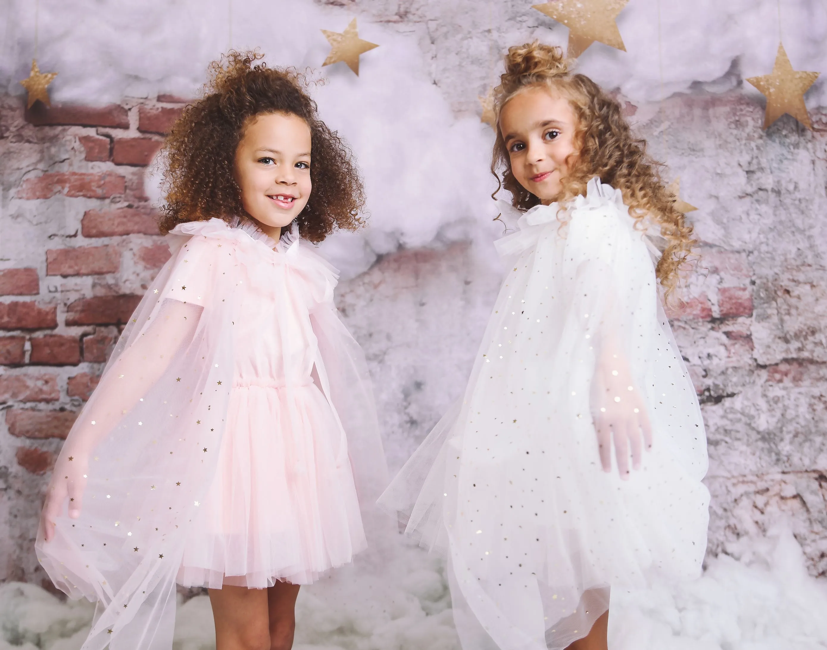 DOLLY STARS & MOON   TULLE CAPE white