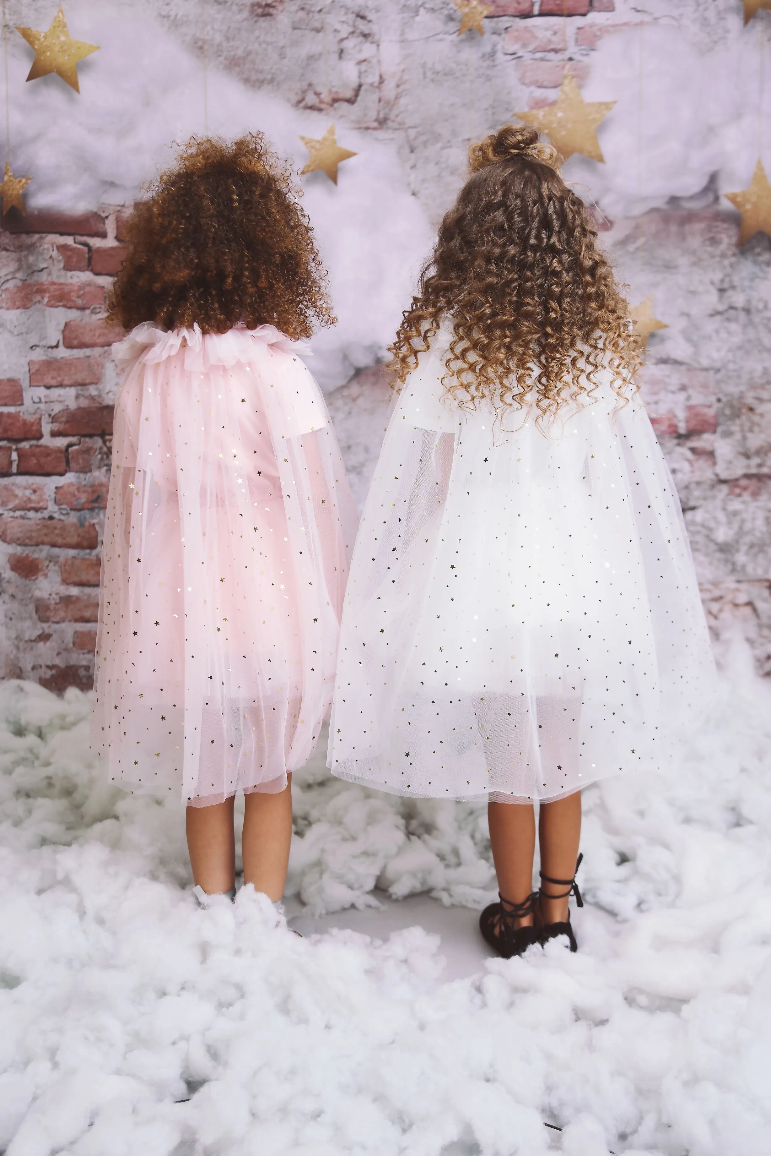 DOLLY STARS & MOON   TULLE CAPE white