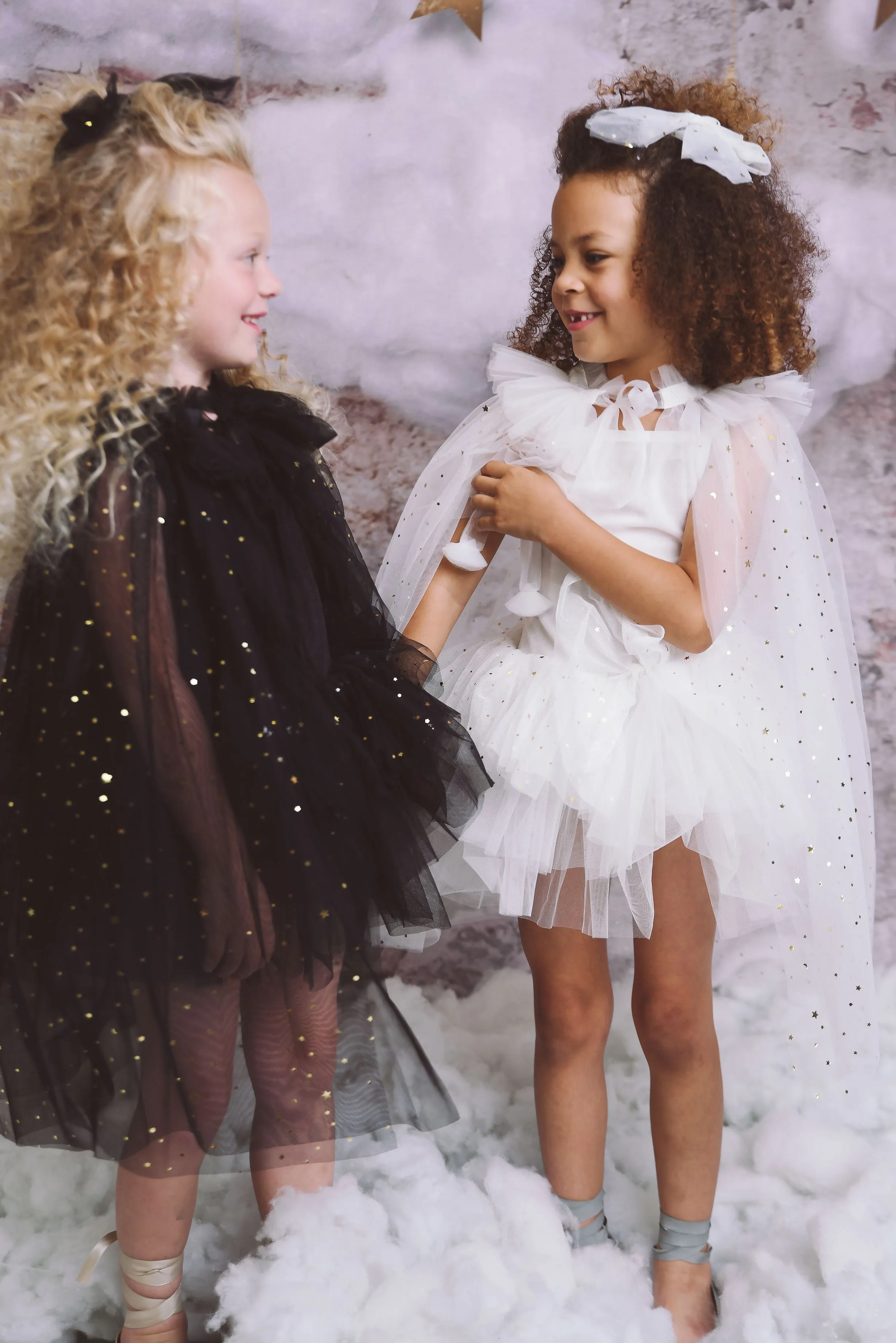 DOLLY STARS & MOON   TULLE CAPE white