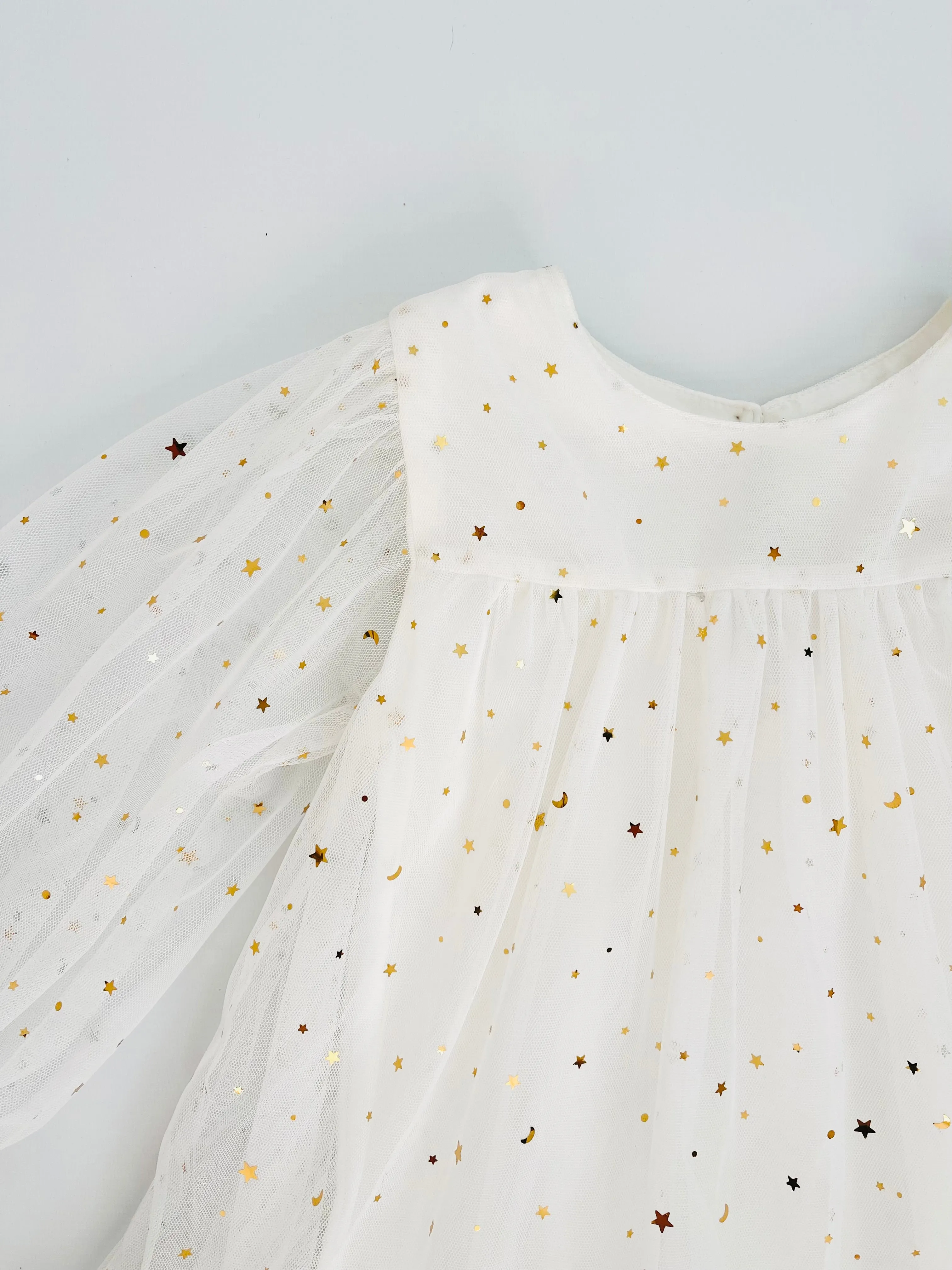 DOLLY STARS & MOON   TULLE EMPRESS DRESS white