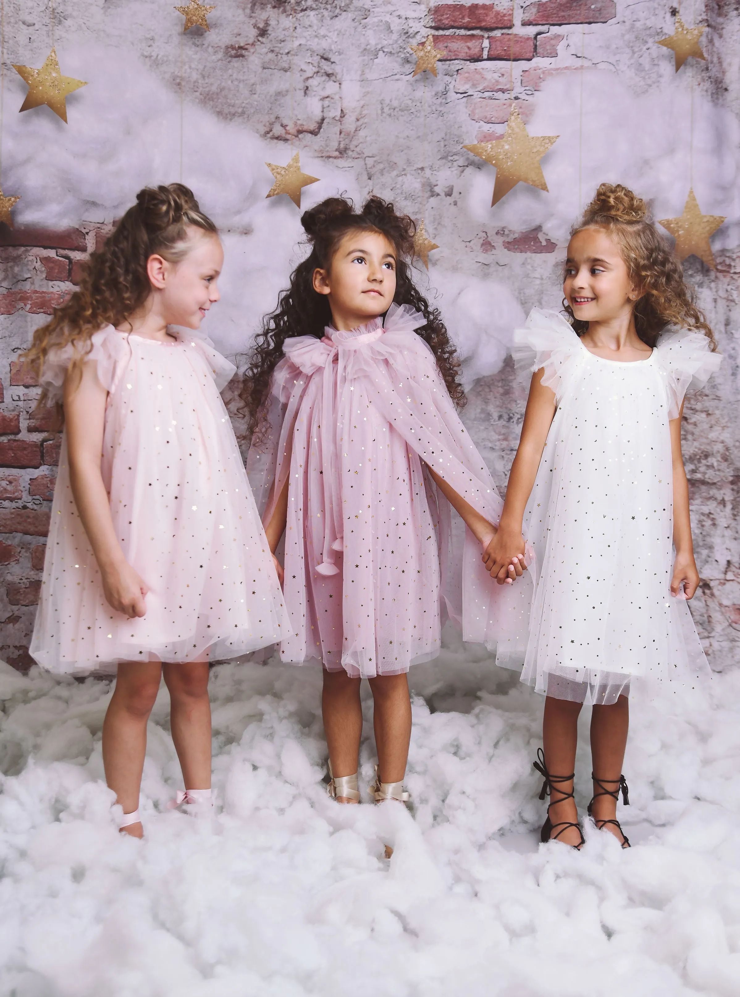 DOLLY STARS & MOON   TULLE FAIRY DRESS ballet pink