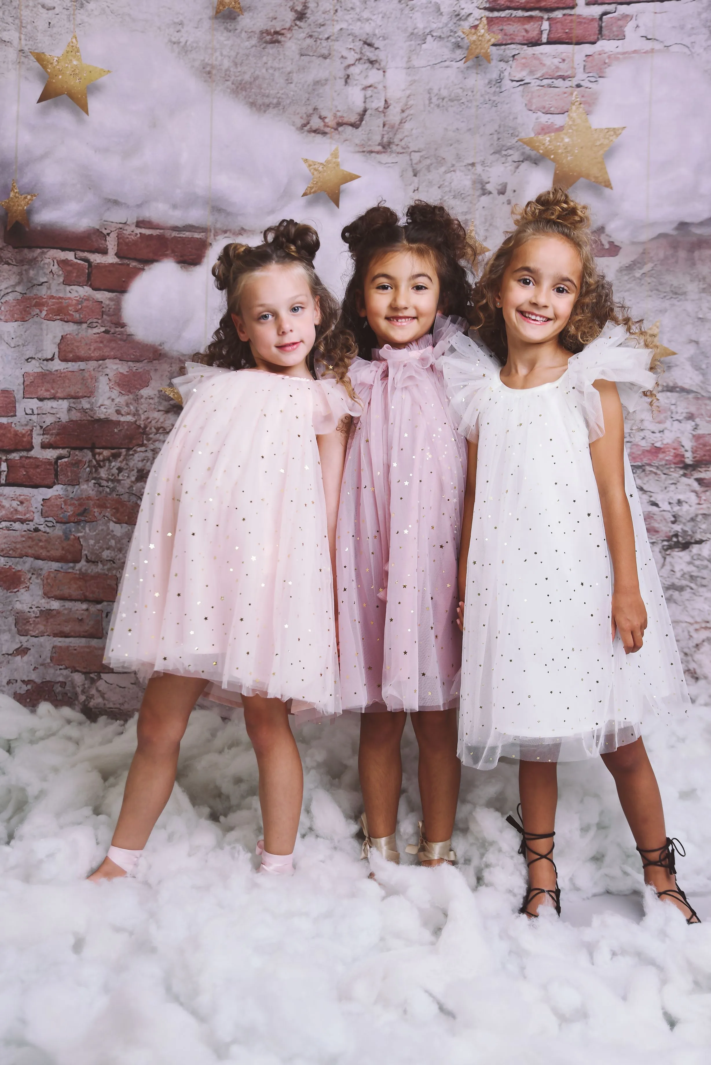 DOLLY STARS & MOON   TULLE FAIRY DRESS ballet pink