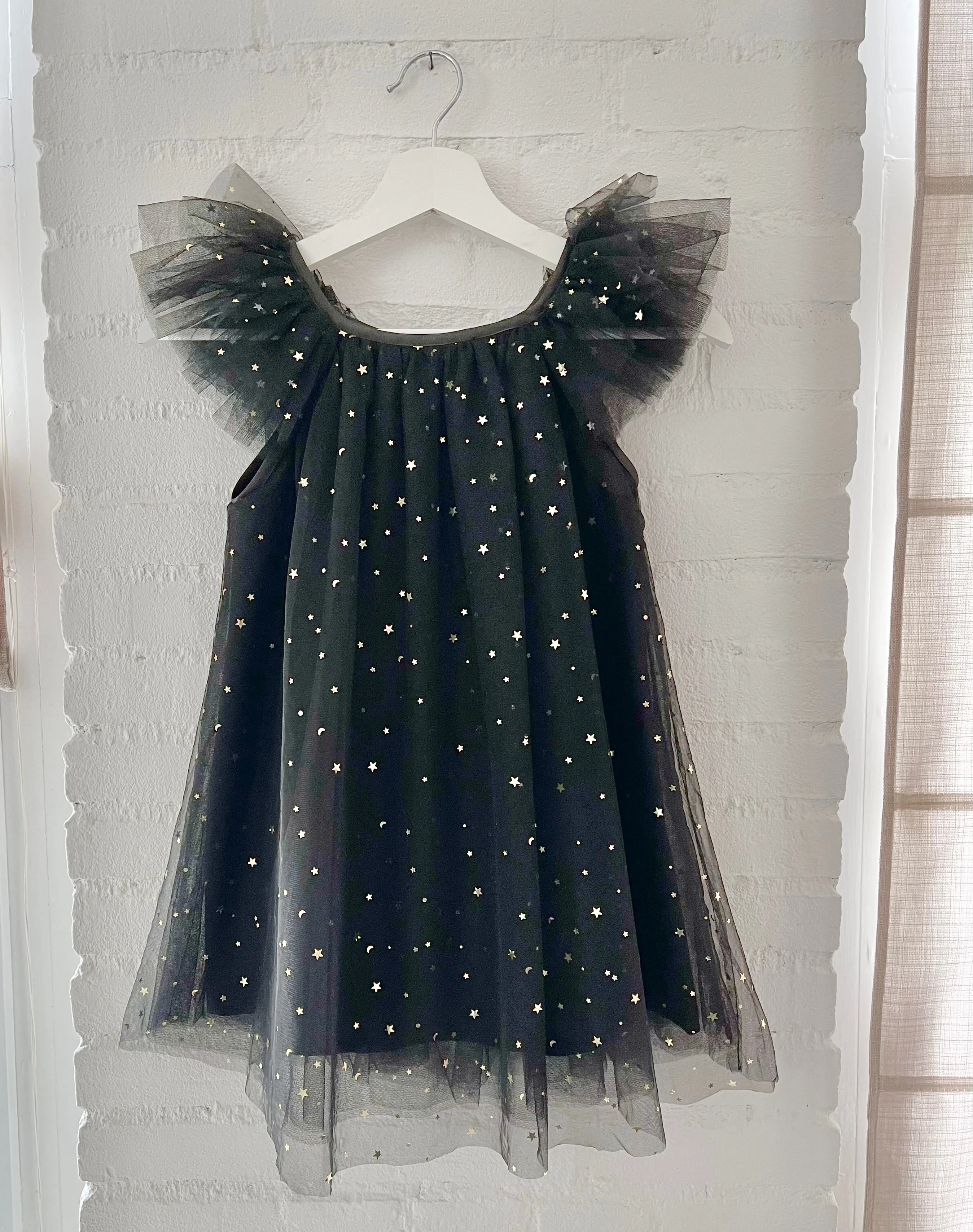 DOLLY STARS & MOON   TULLE FAIRY DRESS black