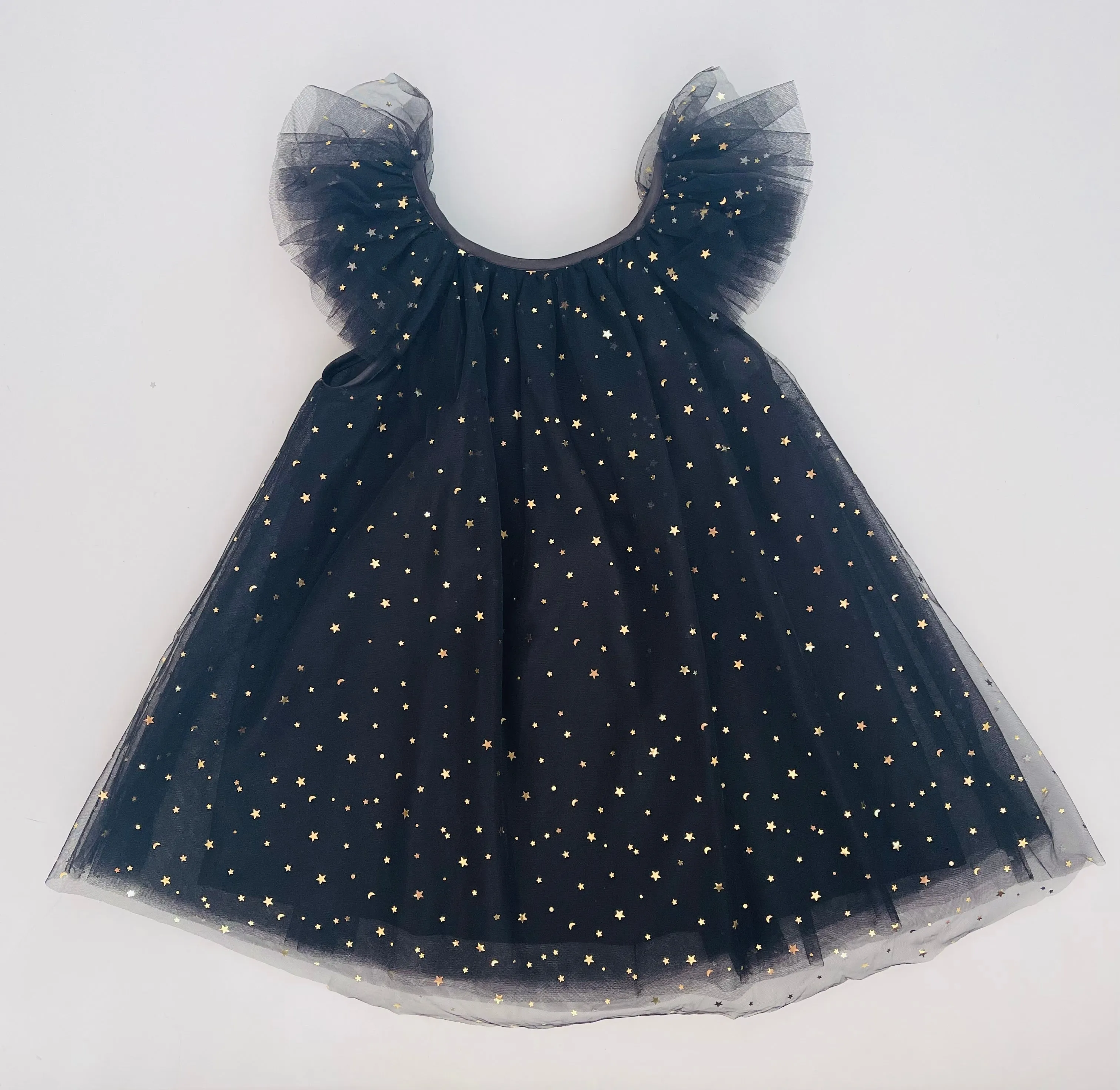 DOLLY STARS & MOON   TULLE FAIRY DRESS black