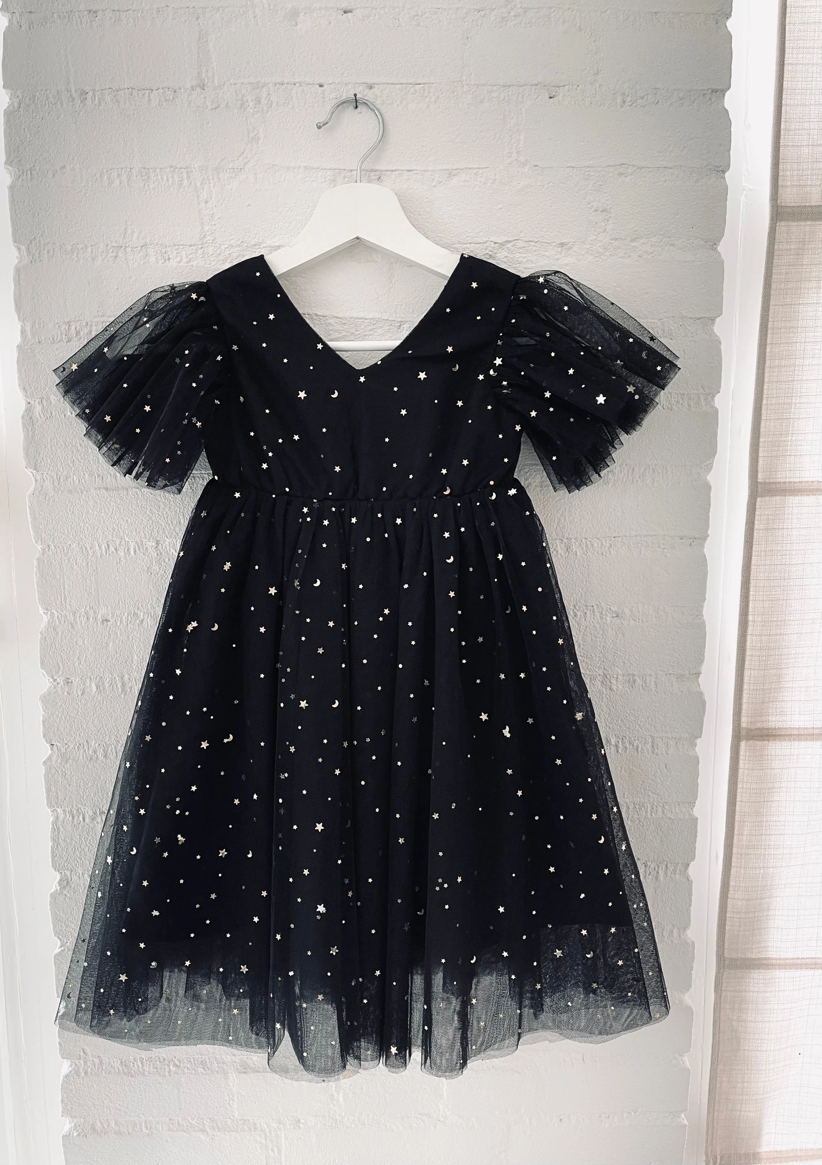 DOLLY  STARS & MOON   TULLE PRINCESS DRESS black