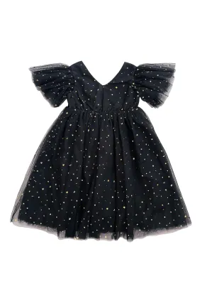 DOLLY  STARS & MOON   TULLE PRINCESS DRESS black