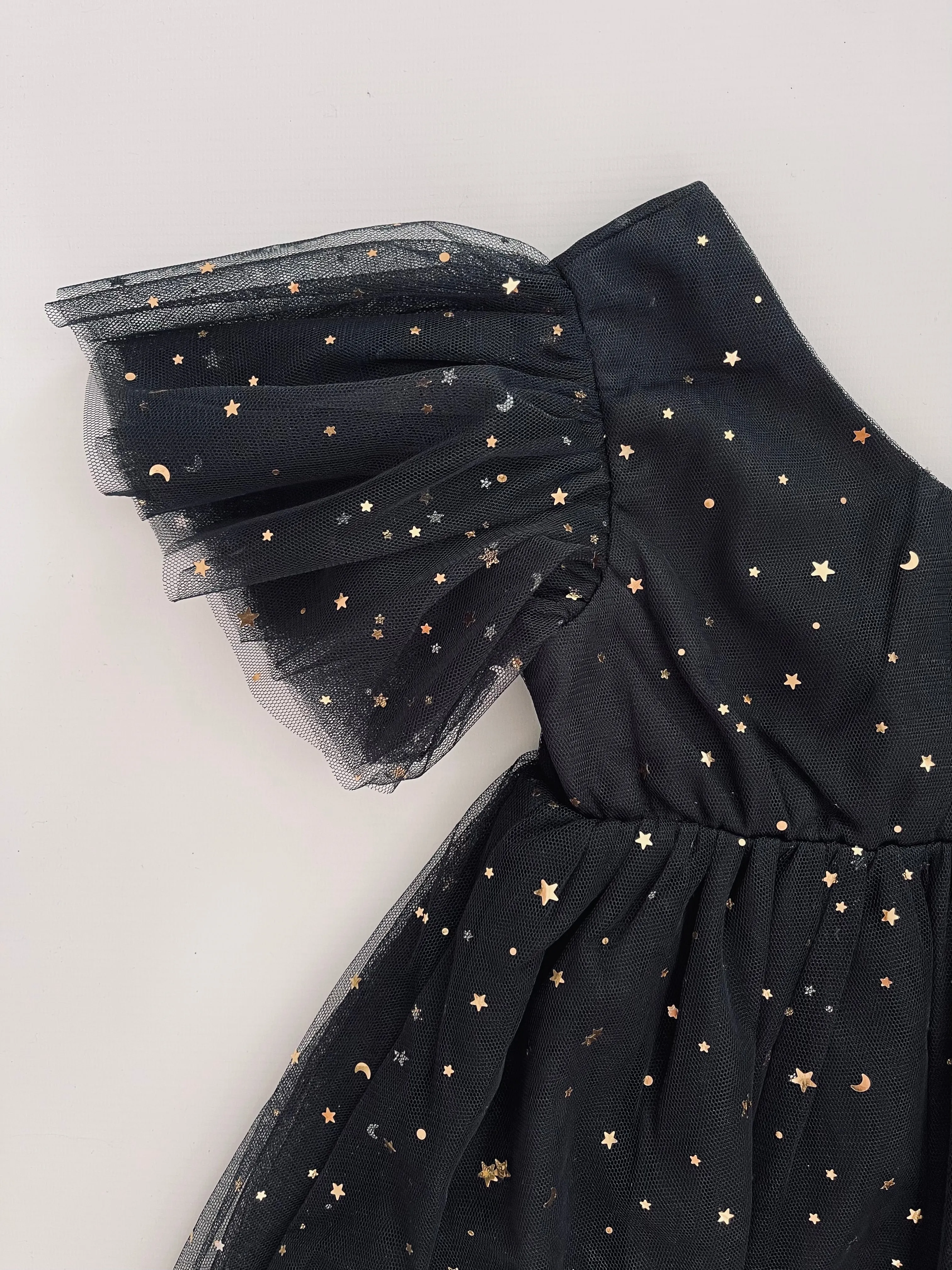 DOLLY  STARS & MOON   TULLE PRINCESS DRESS black