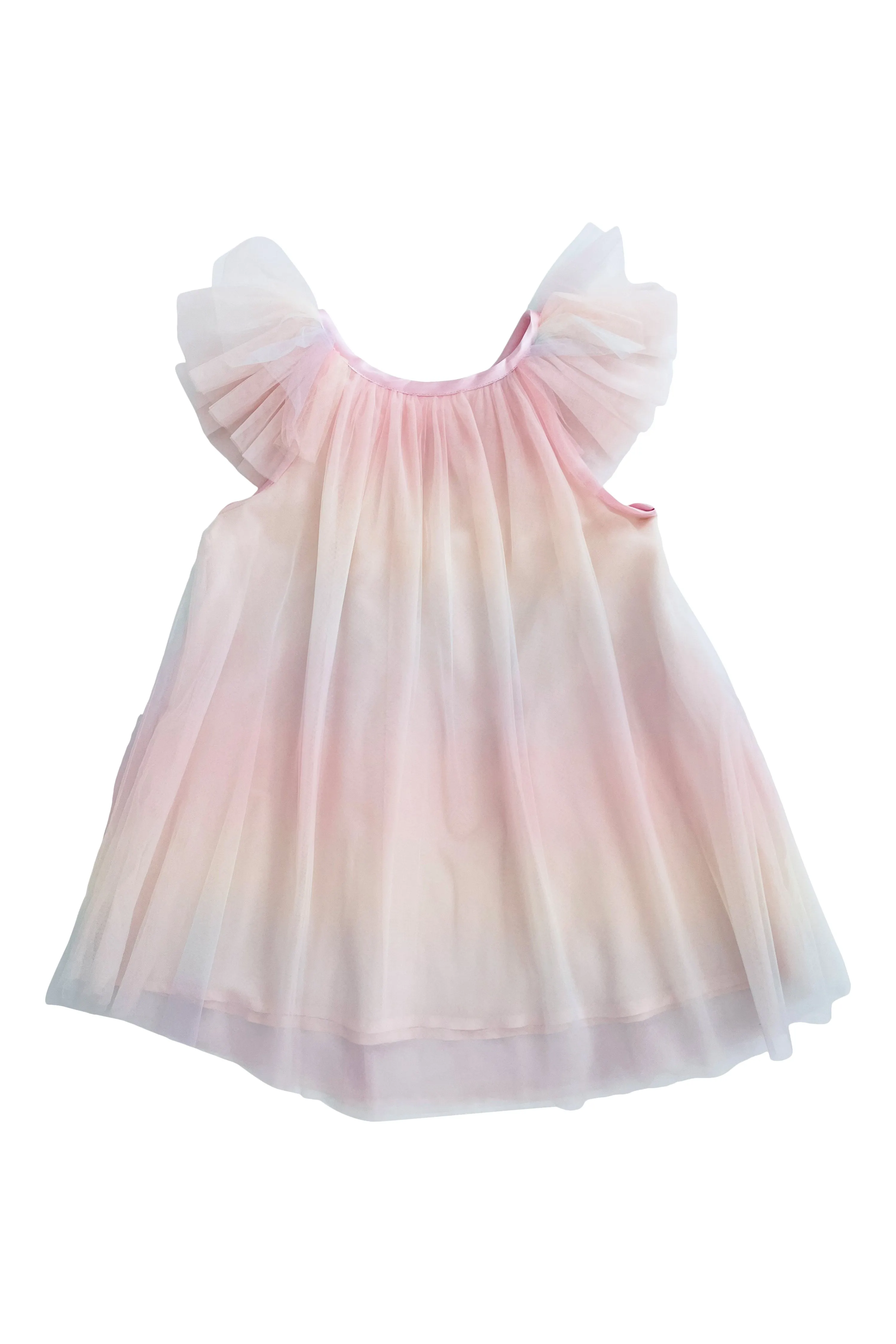 DOLLY UNICORN RAINBOW PASTELS   TULLE FAIRY DRESS rainbow