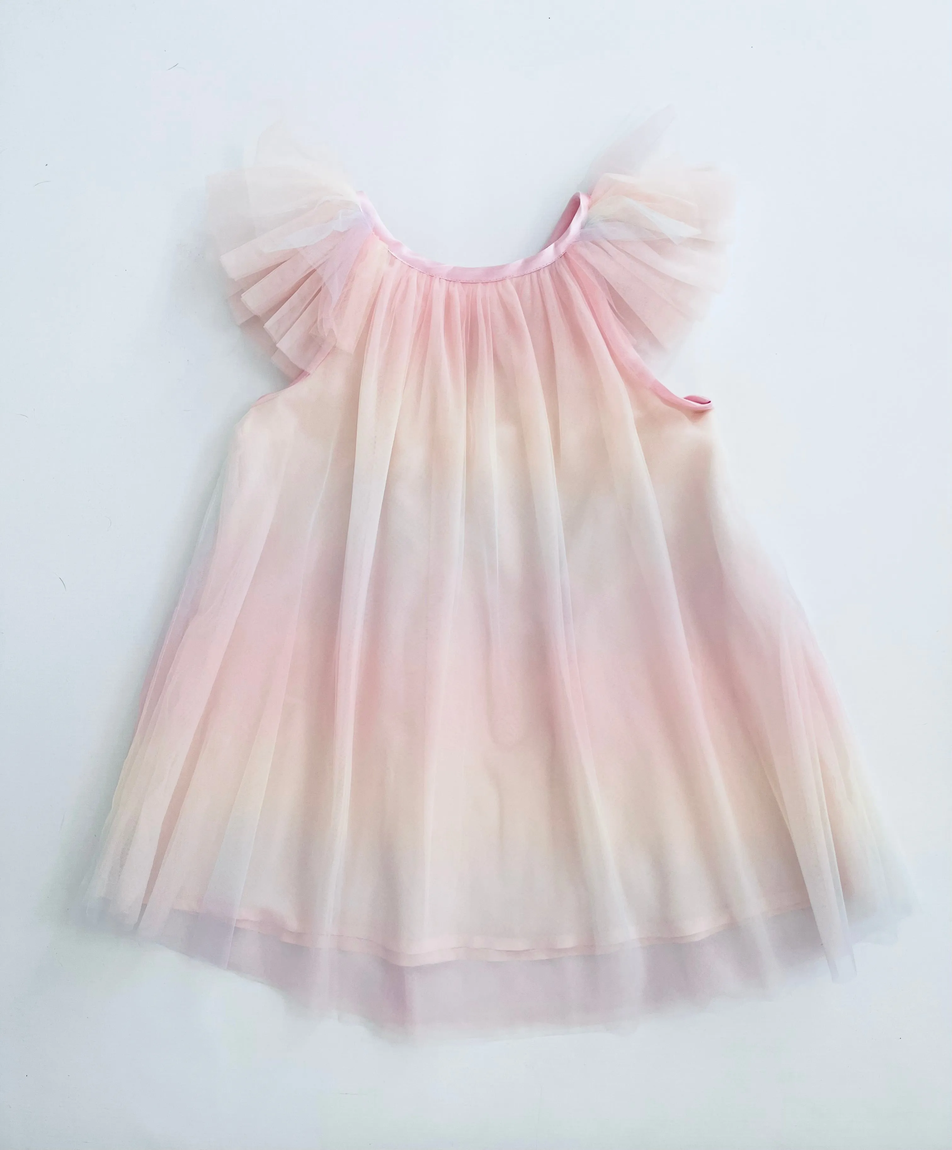 DOLLY UNICORN RAINBOW PASTELS   TULLE FAIRY DRESS rainbow