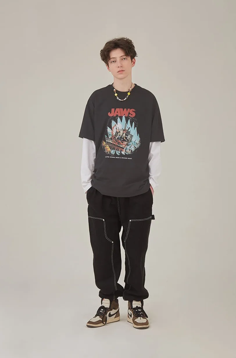 DOMINANT  |Crew Neck Unisex Street Style Cotton Short Sleeves Oversized