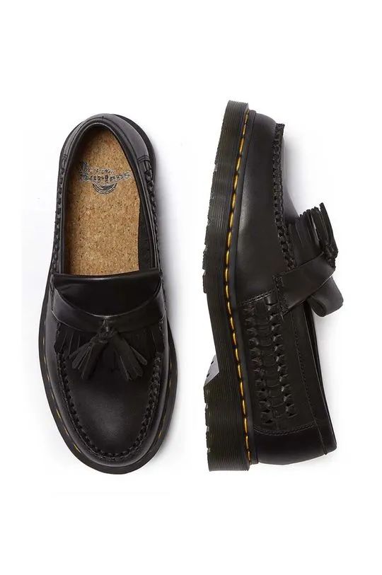 Dr. Martens leather loafers Adrian Woven black color DM31621001