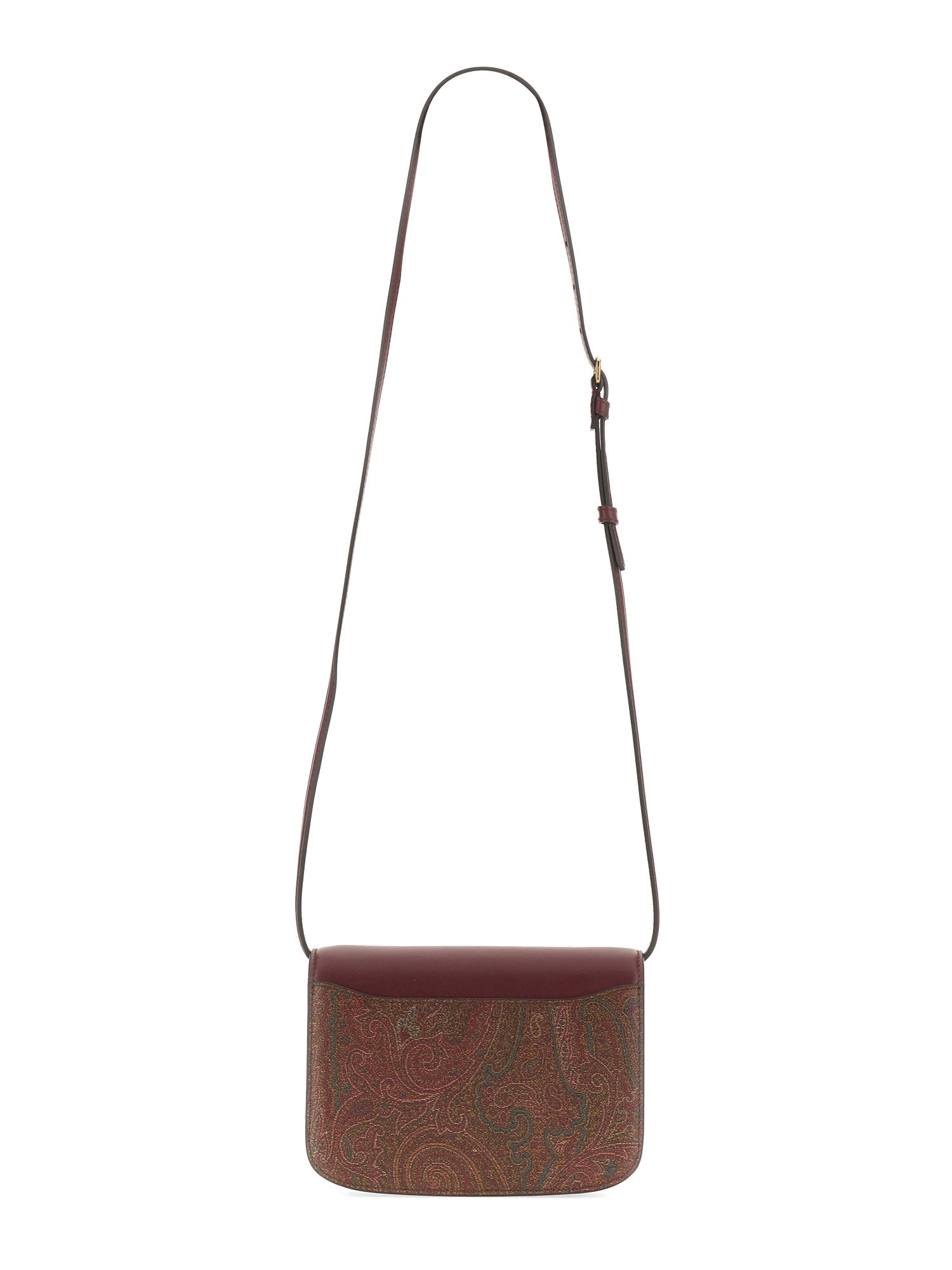 ETRO    SMALL ESSENTIAL BAG IN COATED CANVAS