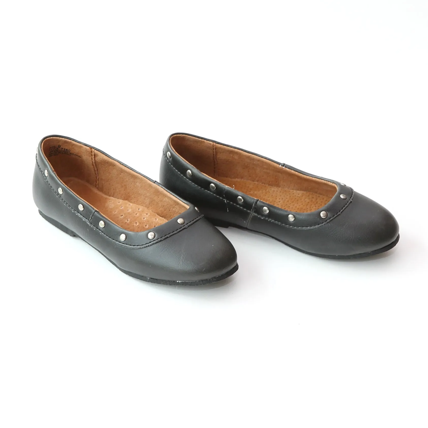 FINAL SALE - L'Amour Girls Round Studded Flats