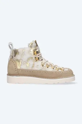 Fracap leather ankle boots MAGNIFICO M130 women's white color