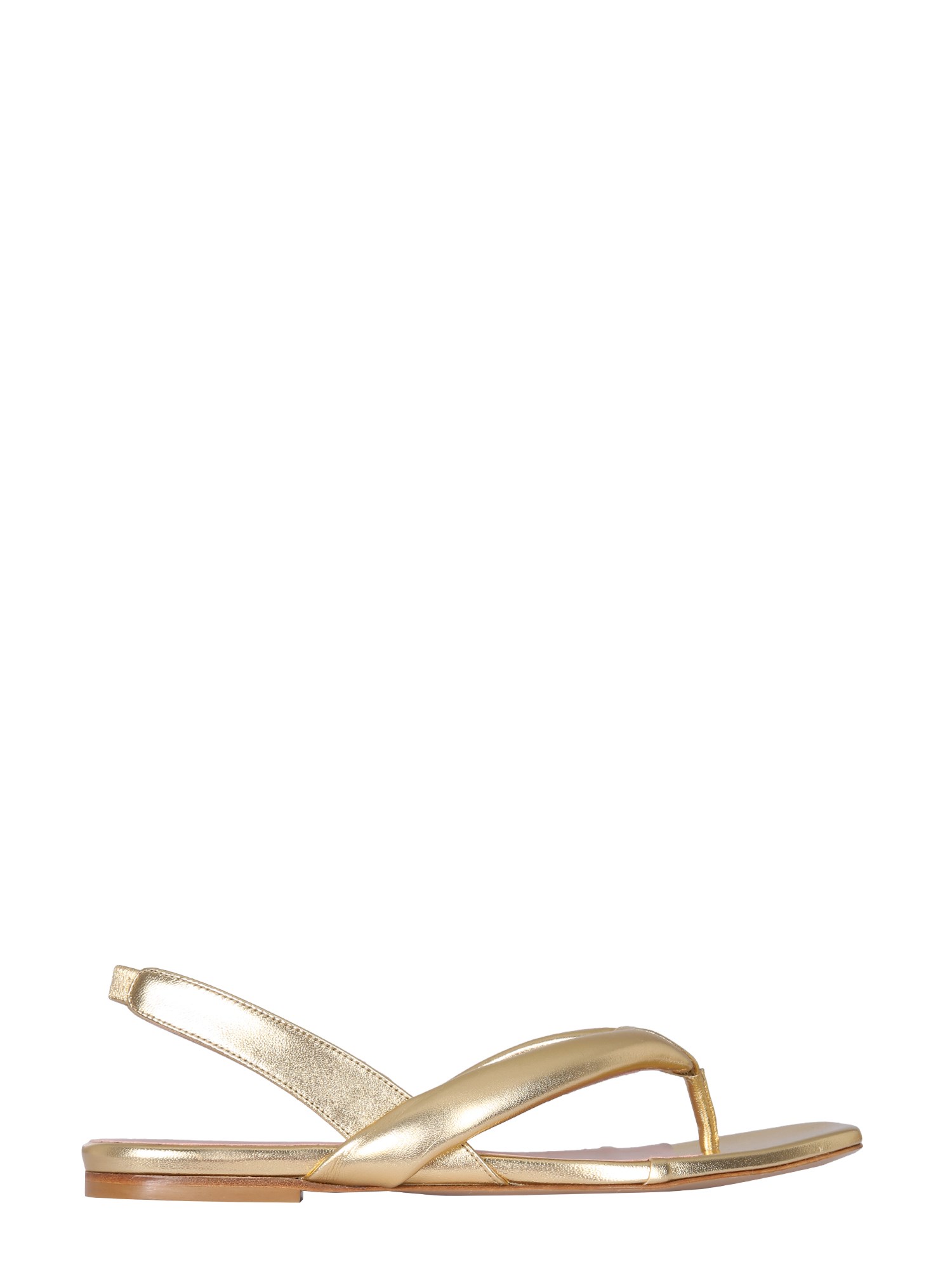 GIA BORGHINI    LEATHER SLINGBACK SANDALS