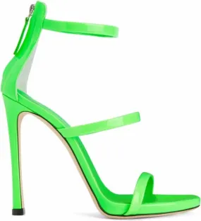 Giuseppe Zanotti Harmony patent leather sandals Green