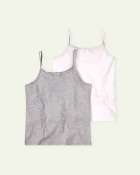 Grey and White Camisole Set