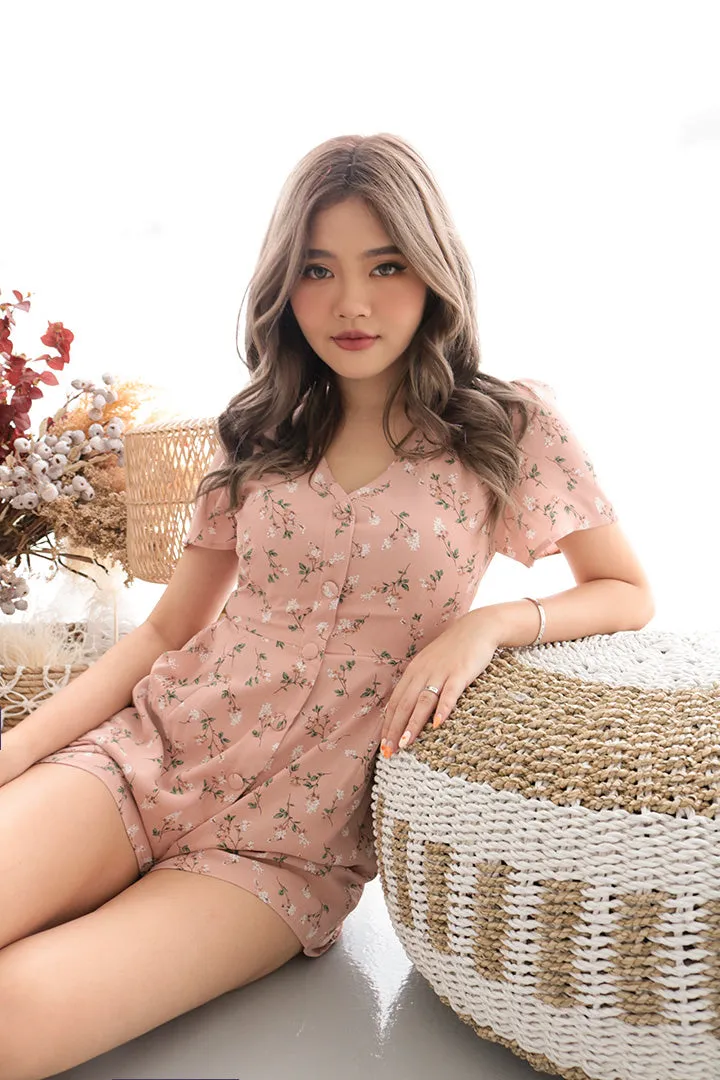 GYPSY FLORA PLAYSUIT (BLUSH)