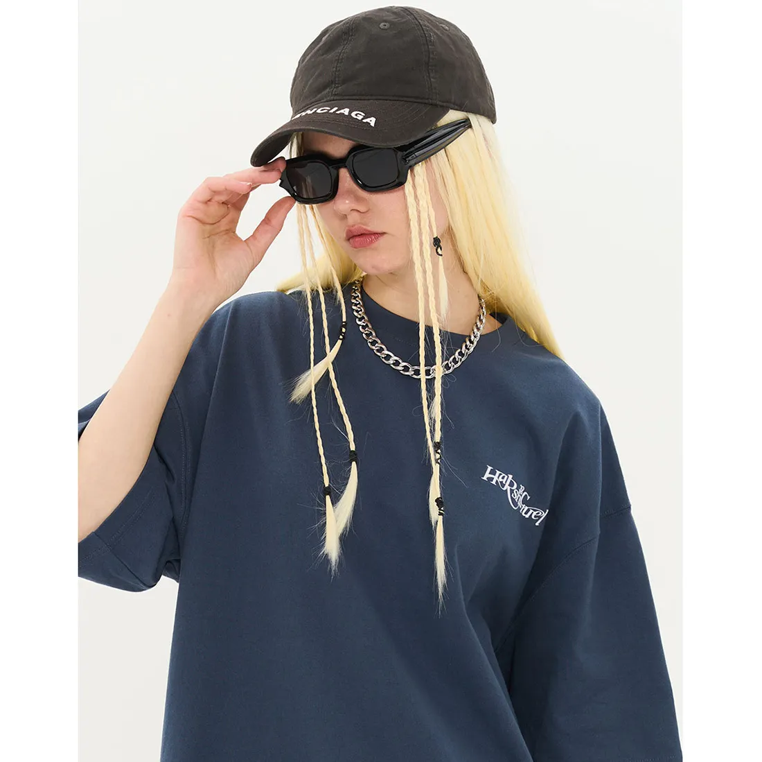 HARSH AND CRUEL  |Unisex Street Style Cotton Short Sleeves Oversized Logo