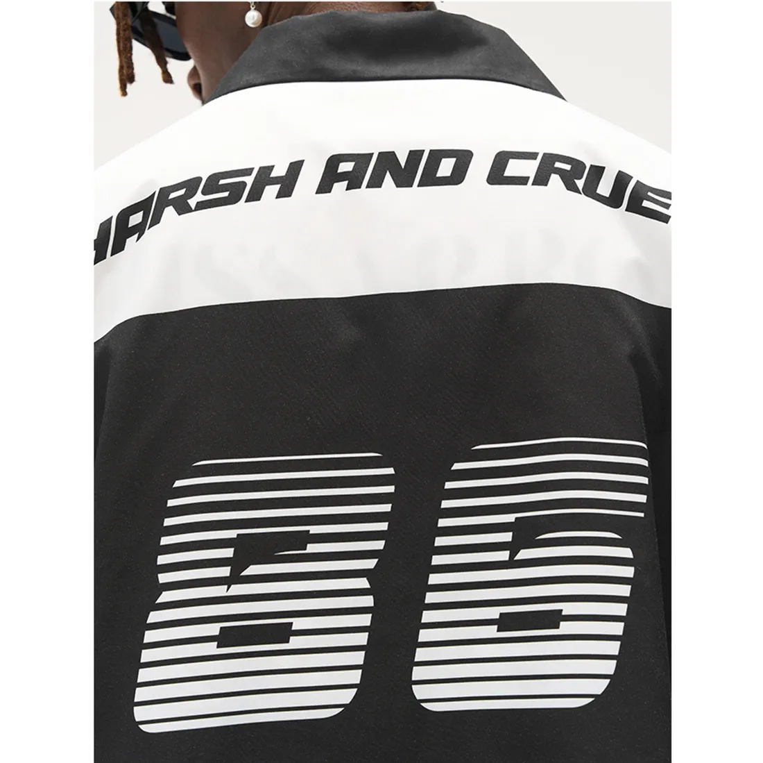 HARSH AND CRUEL  |Unisex Street Style Short Sleeves Oversized Logo Shirts