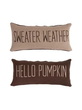 Hello Pumpkin Reversible Pillow