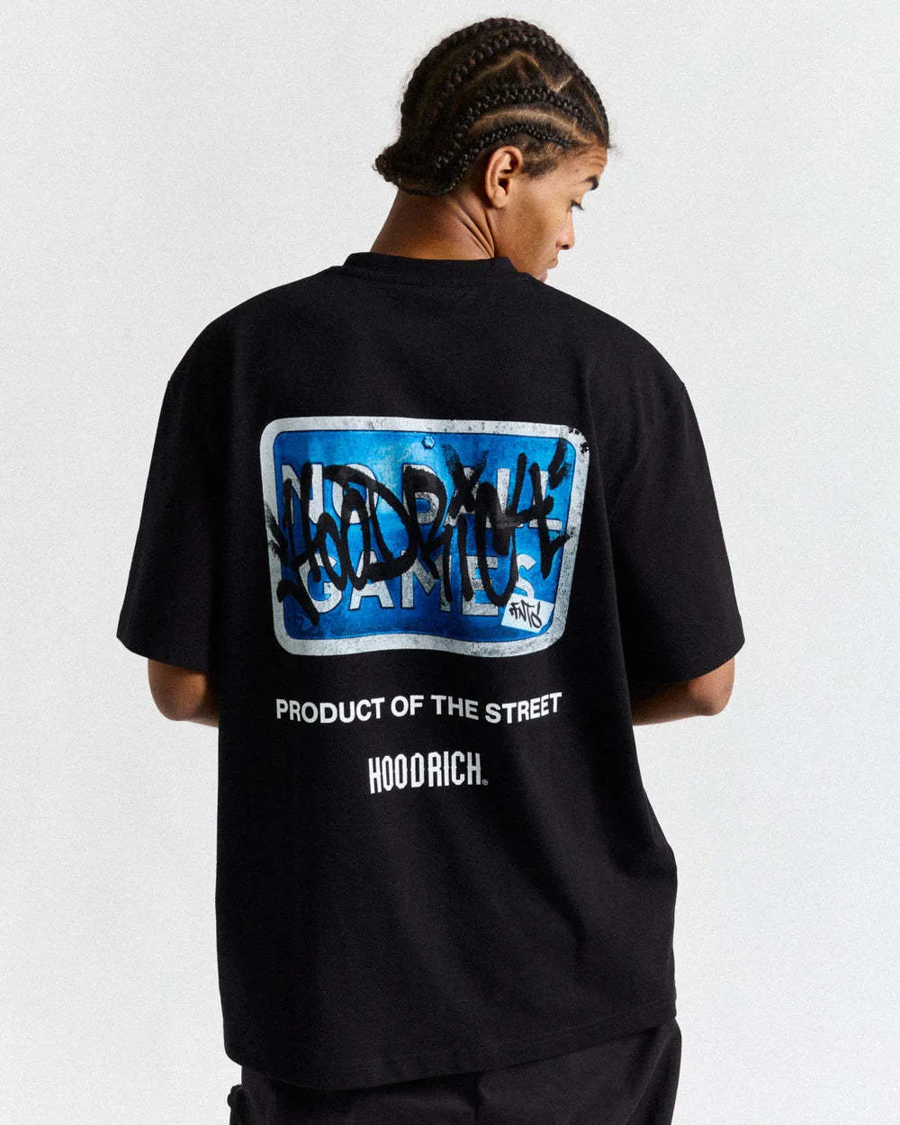 HOODRICH  |Street Style Cotton Short Sleeves Oversized Logo T-Shirts