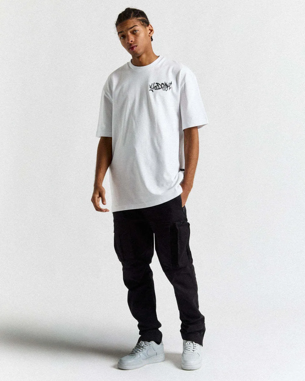 HOODRICH  |Street Style Cotton Short Sleeves Oversized Logo T-Shirts