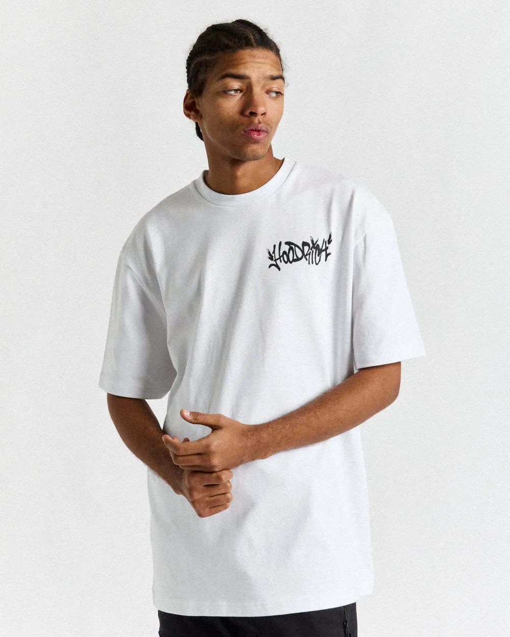 HOODRICH  |Street Style Cotton Short Sleeves Oversized Logo T-Shirts