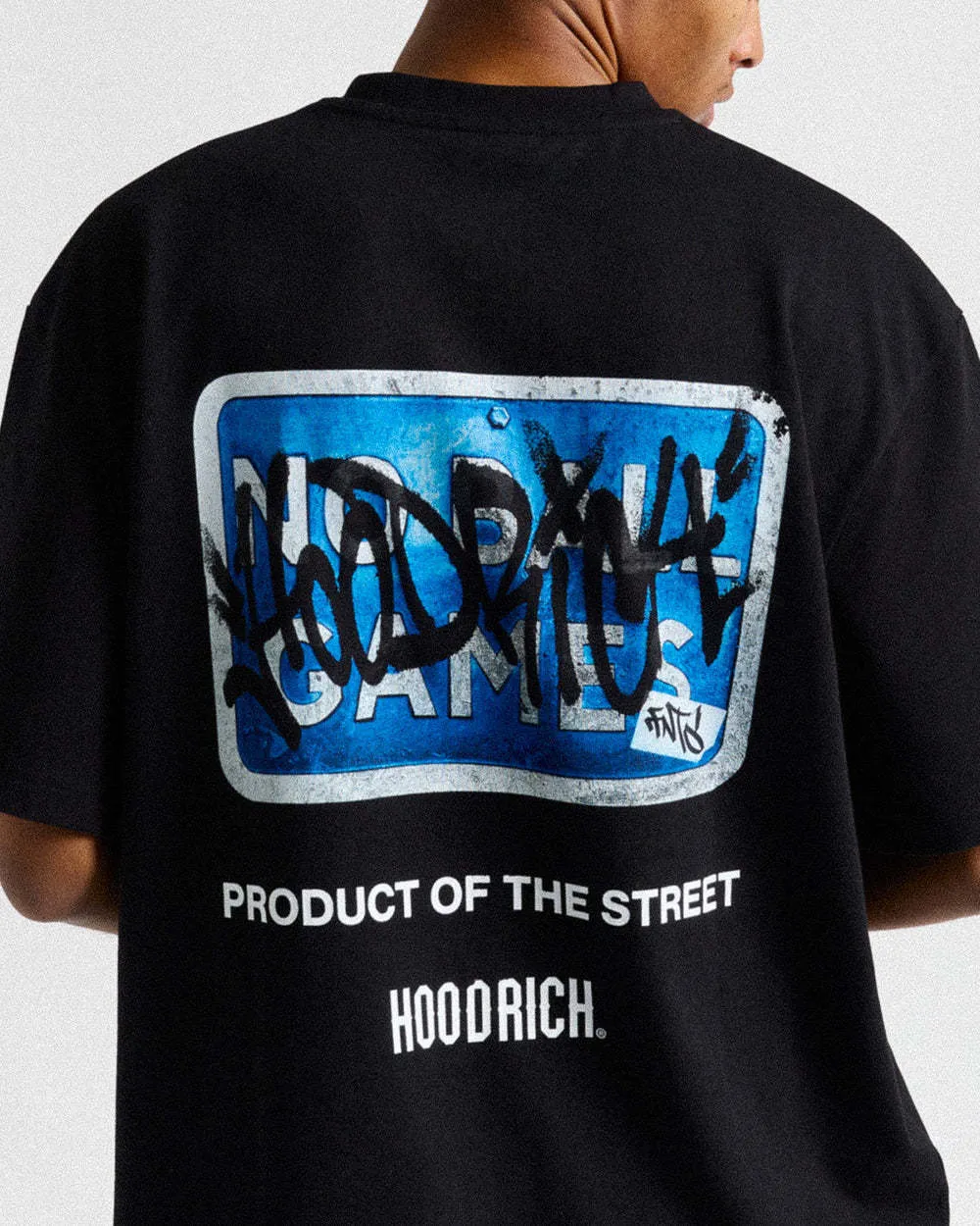 HOODRICH  |Street Style Cotton Short Sleeves Oversized Logo T-Shirts